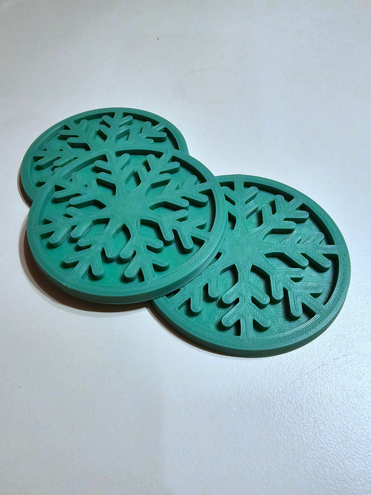 Snowflake Coasters (Set of 3)